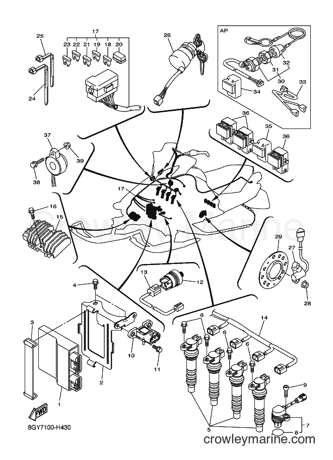 Yamaha Motors RX10MS (8GYA) [010] - ELECTRICAL 1