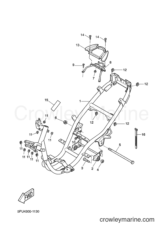 2002 Scooter YQ50 - YQ50 (5PU4) [020] - FRAME