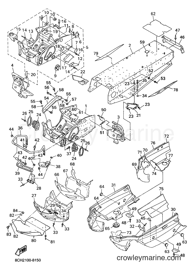 1998 Snowmobile VX700SXB - VX700SXB (8CH2) [020] - FRAME