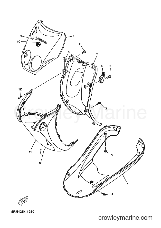 Yamaha Motors YN50 (5RNP) [090] - LEG SHIELD