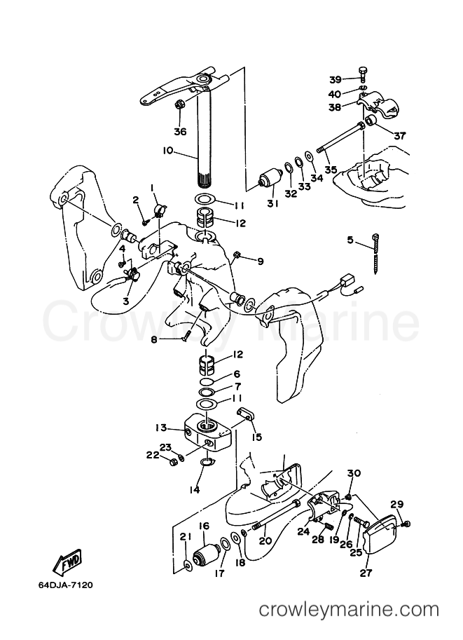 Yamaha Motors 225D (64F0) [020] - BRACKET 2