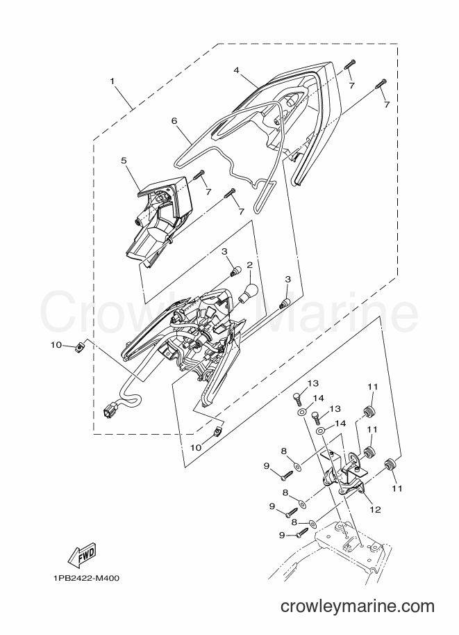 Yamaha Motors T115FSE (1PB2) [010] - TAILLIGHT