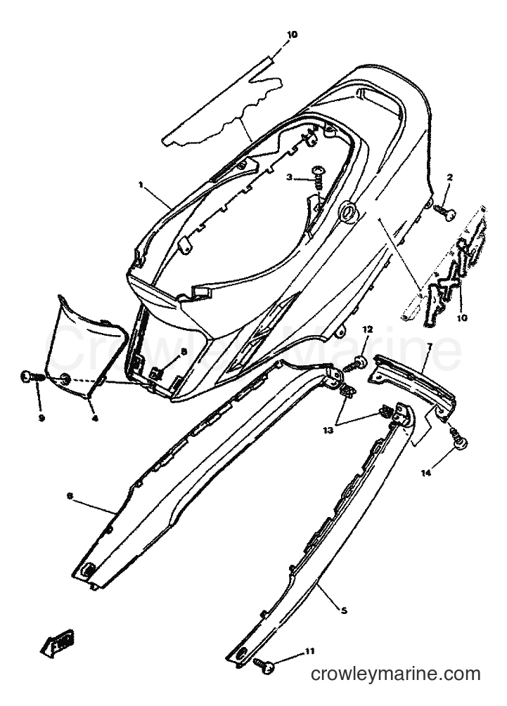 1996 Scooter YA50S - YA50S (4MJ7) [999] - BODY