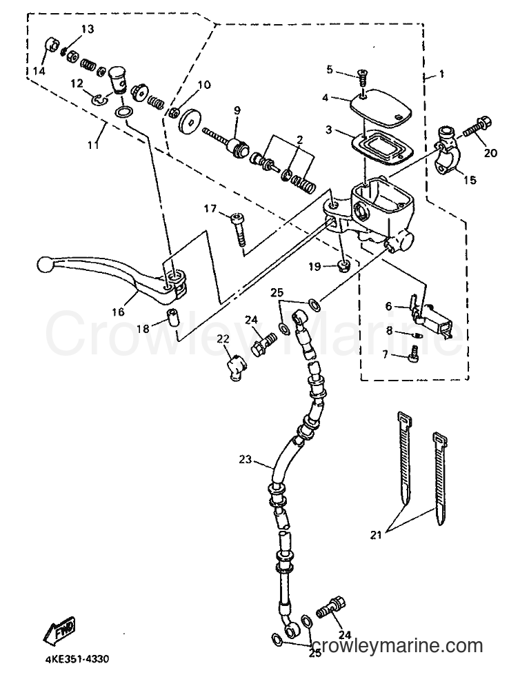 Yamaha Motors XJ600N (4KE2) [999] - FRONT MASTER CYLINDER
