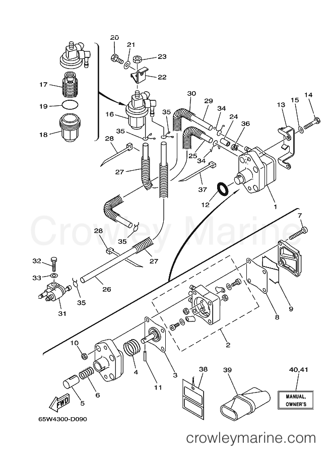 Yamaha Motors F25AMHS (65W6) [340] - FUEL