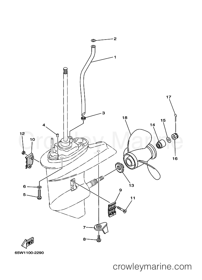 Yamaha Motors F25AMHS (65W3) [090] - LOWER CASING & DRIVE 2