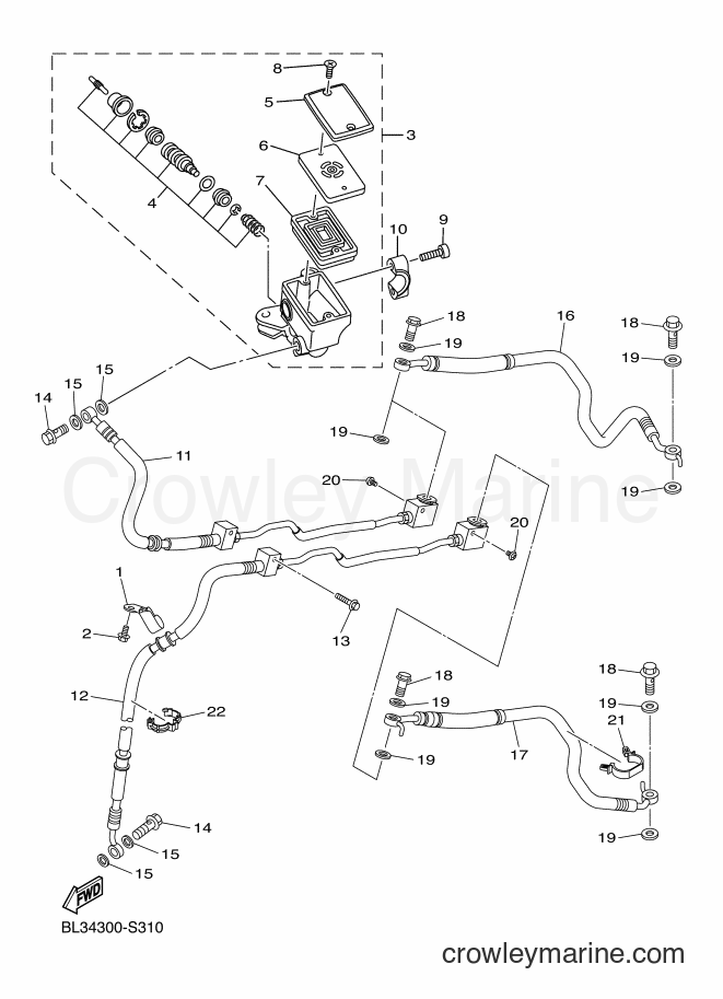 Yamaha Motors XVS950XR-A (BL34) [050] - FRONT MASTER CYLINDER