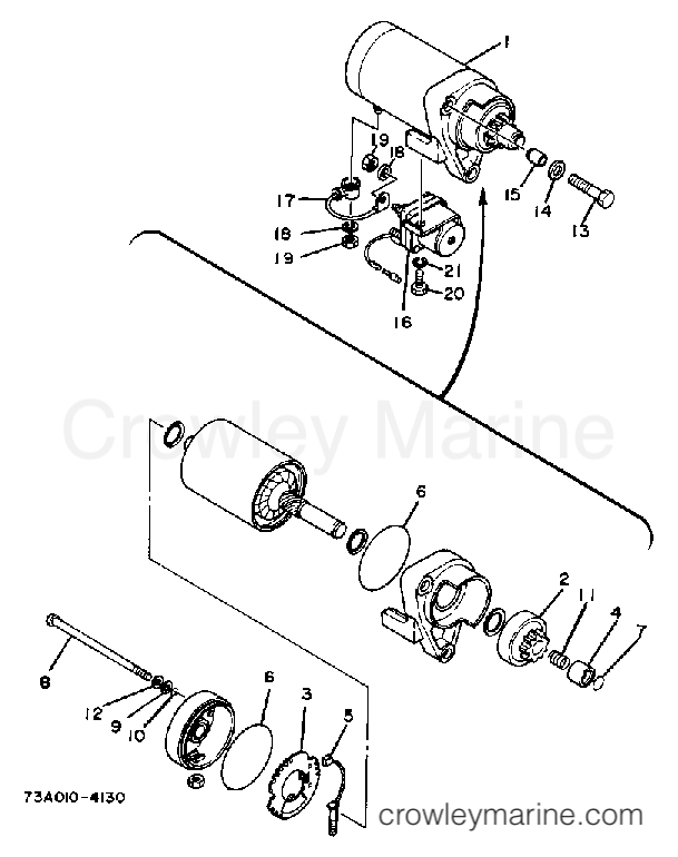 Yamaha Motors EF5000DVE - STARTING MOTOR