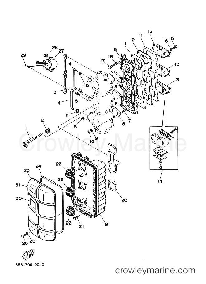 Yamaha Motors 85AEDL (6883) [060] - INTAKE