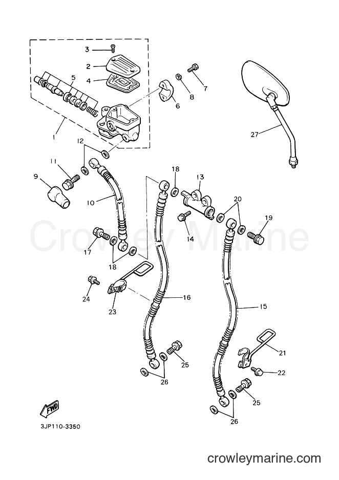 Yamaha Motors VMX12 (5GK7) [010] - FRONT MASTER CYLINDER