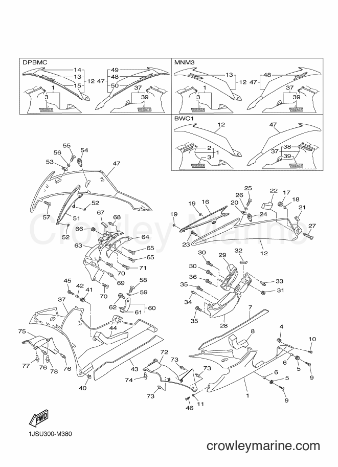 Yamaha Motors YZF-R6 (1JSV) [010] - COWLING 2