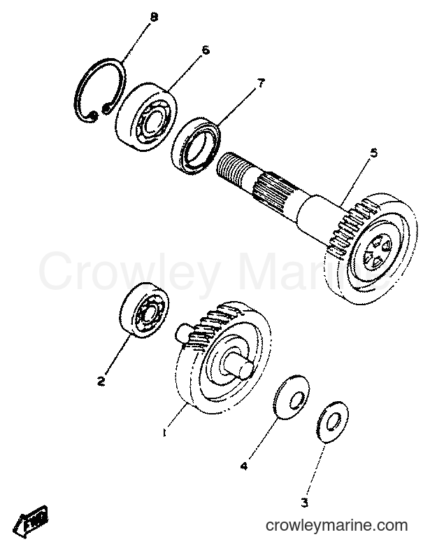 1998 Scooter YN50 - YN50 (5BW1) [010] - TRANSMISSION