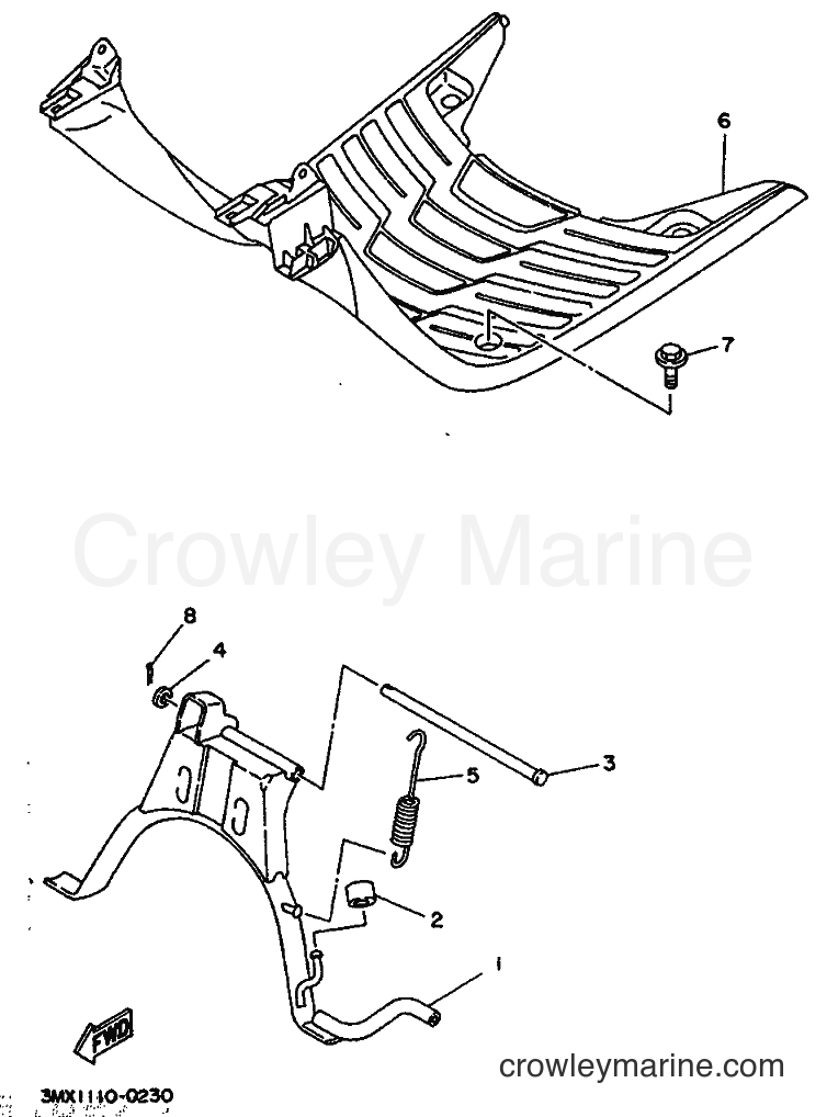 1992 Scooter CW50 - CW50 (4BY2) [999] - STAND & FOOTREST