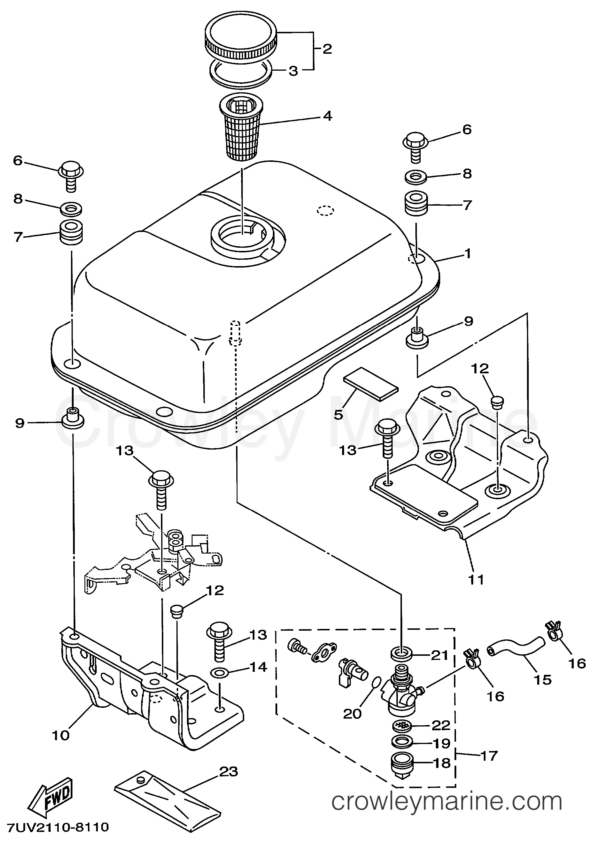 Yamaha Motors EF4600AX - FUEL TANK