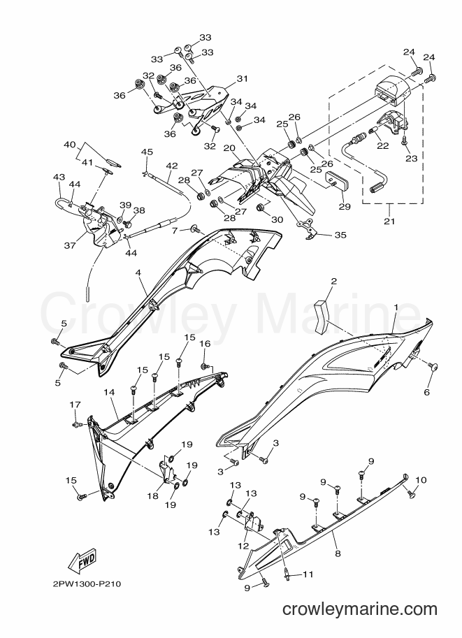 Yamaha Motors XP500 (2PWL) [050] - SIDE COVER 2