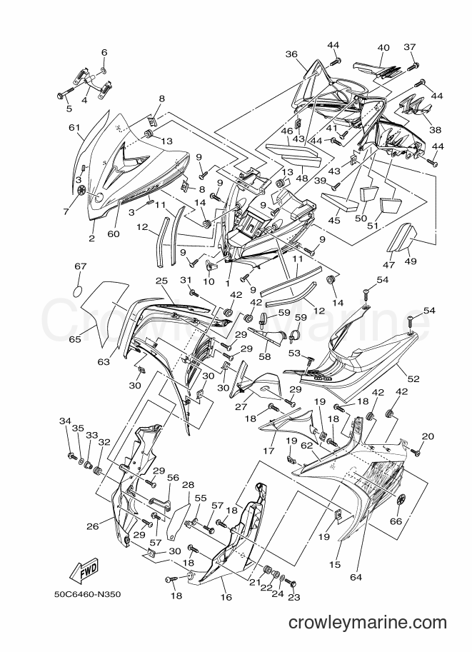 2014 Scooter T135HC - T135HC (50C6) [010] - LEG SHIELD