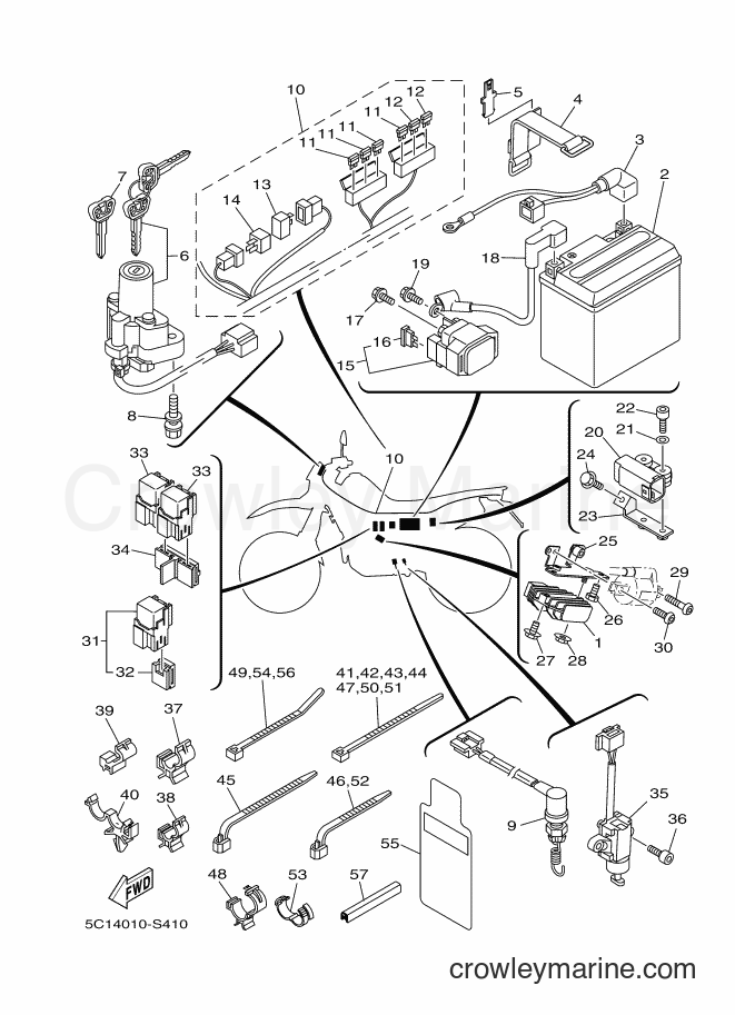 2017 Dirt Bike XT250X - XT250X (5C14) [010] - ELECTRICAL 1