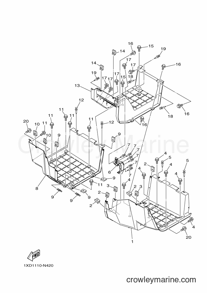 Yamaha Motors YXC700E (B856) [010] - STAND & FOOTREST