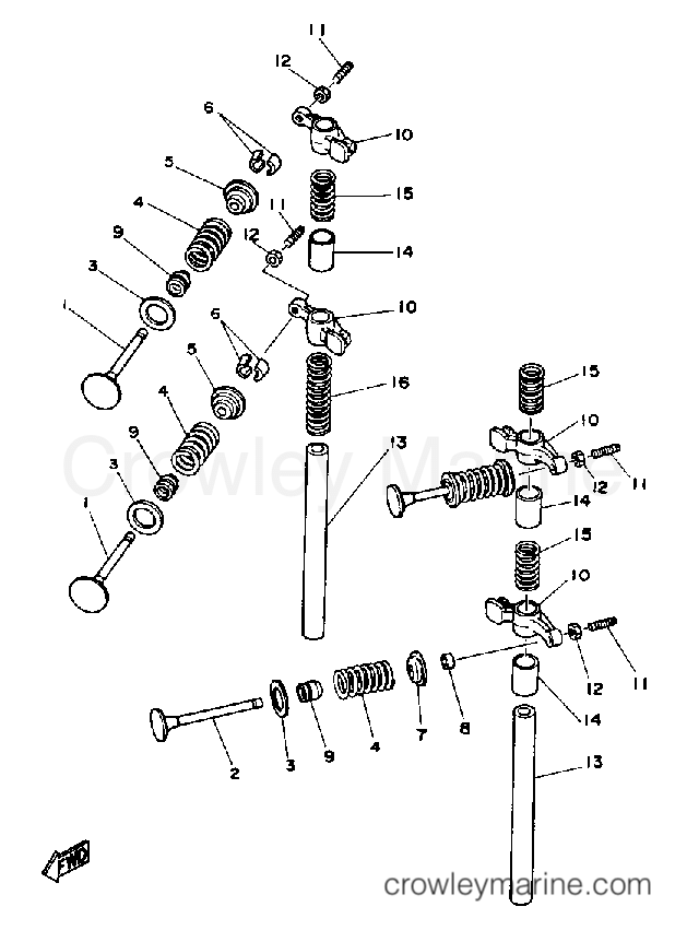 Yamaha Motors F9.9MLHP - VALVE