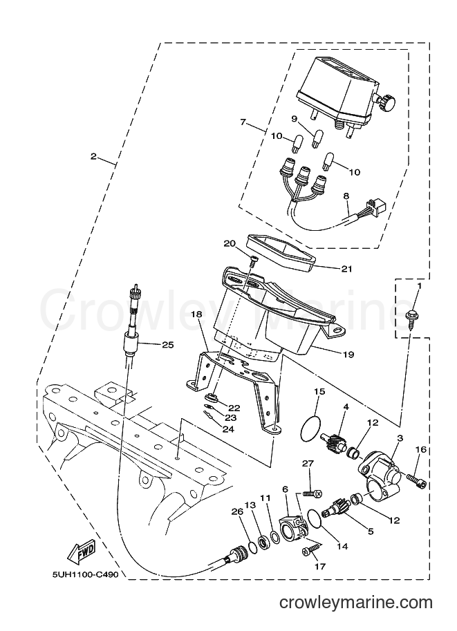 2004 ATV YFM350A - YFM350A (5WH1) [010] - ALTERNATE FOR METER