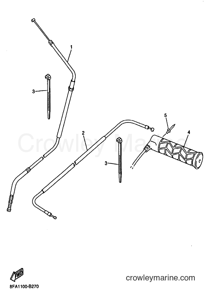 Yamaha Motors RX10M (8EP1) [020] - CONTROL CABLE