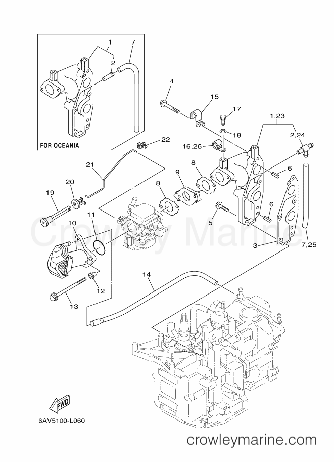 Yamaha Motors T9.9LPA-2012 (6AV5) [070] - INTAKE