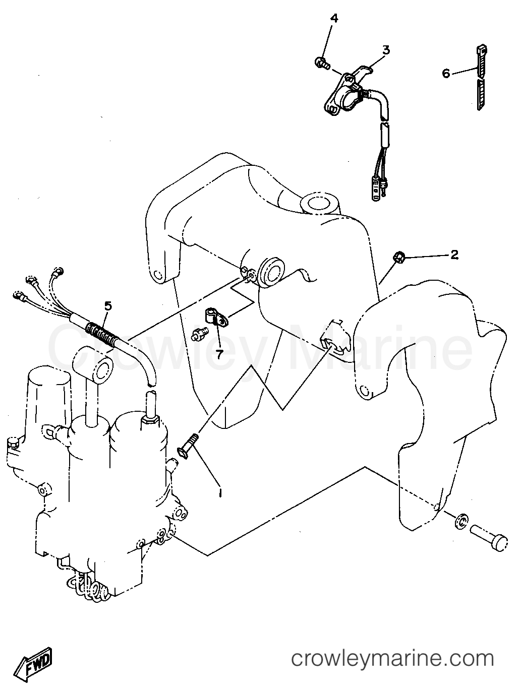 Yamaha Motors 50TLHS - BRACKET 2
