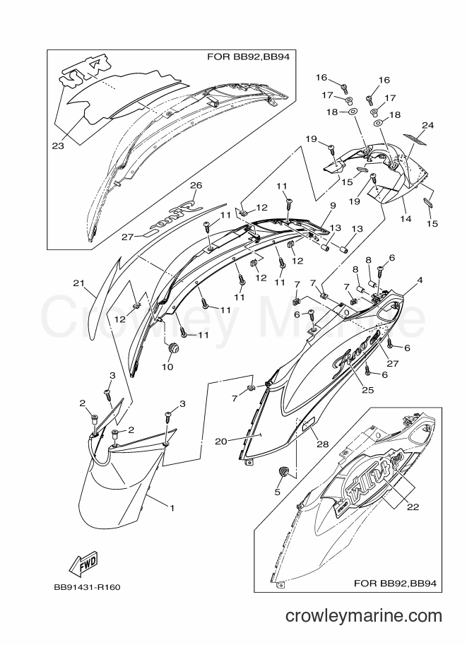 Yamaha Motors LNC125 (BB91) [010] - SIDE COVER