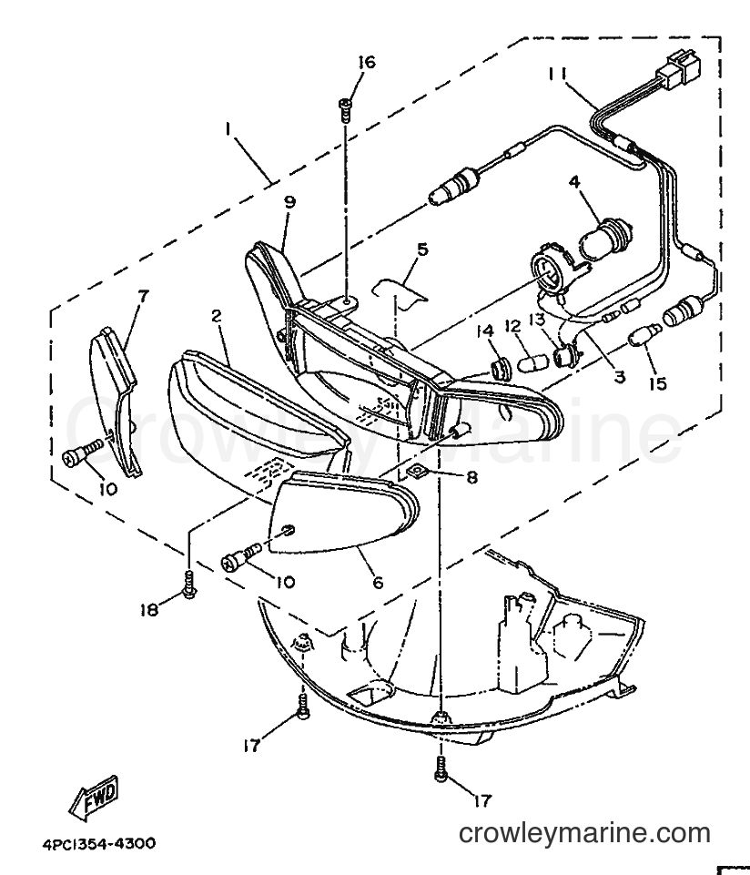 Yamaha Motors YA50R (4PC2) [010] - HEADLIGHT