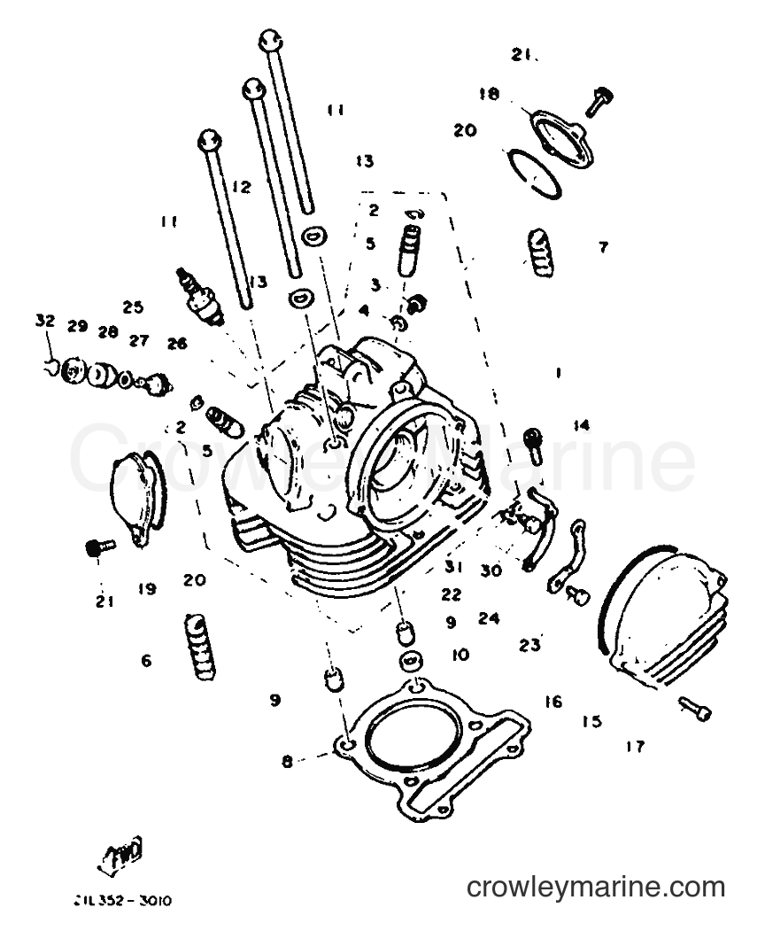 1994 Street Bike SR250 - SR250 (3TH2) [999] - CYLINDER HEAD
