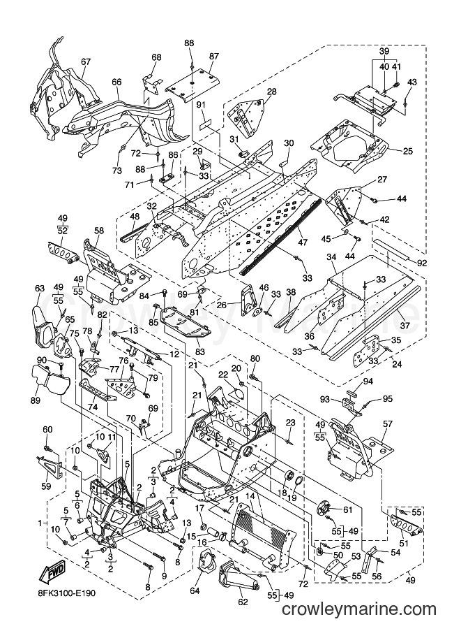 Yamaha Motors RS10M (8FK4) [010] - FRAME 1