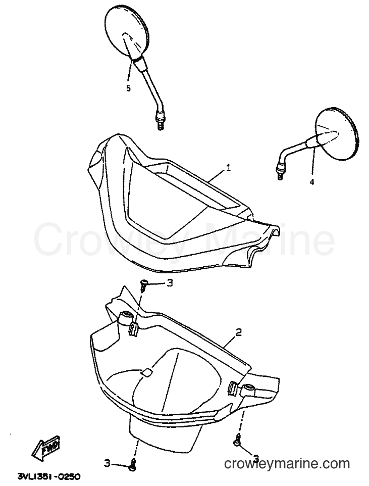 1992 Scooter CW50 - CW50 (4BY2) [999] - COWLING 1