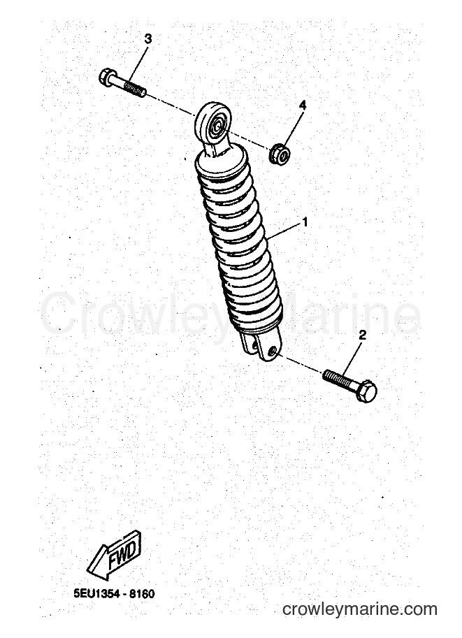 1999 Scooter YH50 - YH50 (5JB1) [010] - REAR SUSPENSION