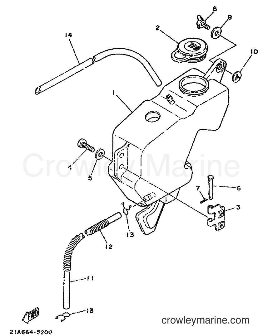 1994 Scooter DT50LC - DT50LC (3UN4) [999] - OIL TANK