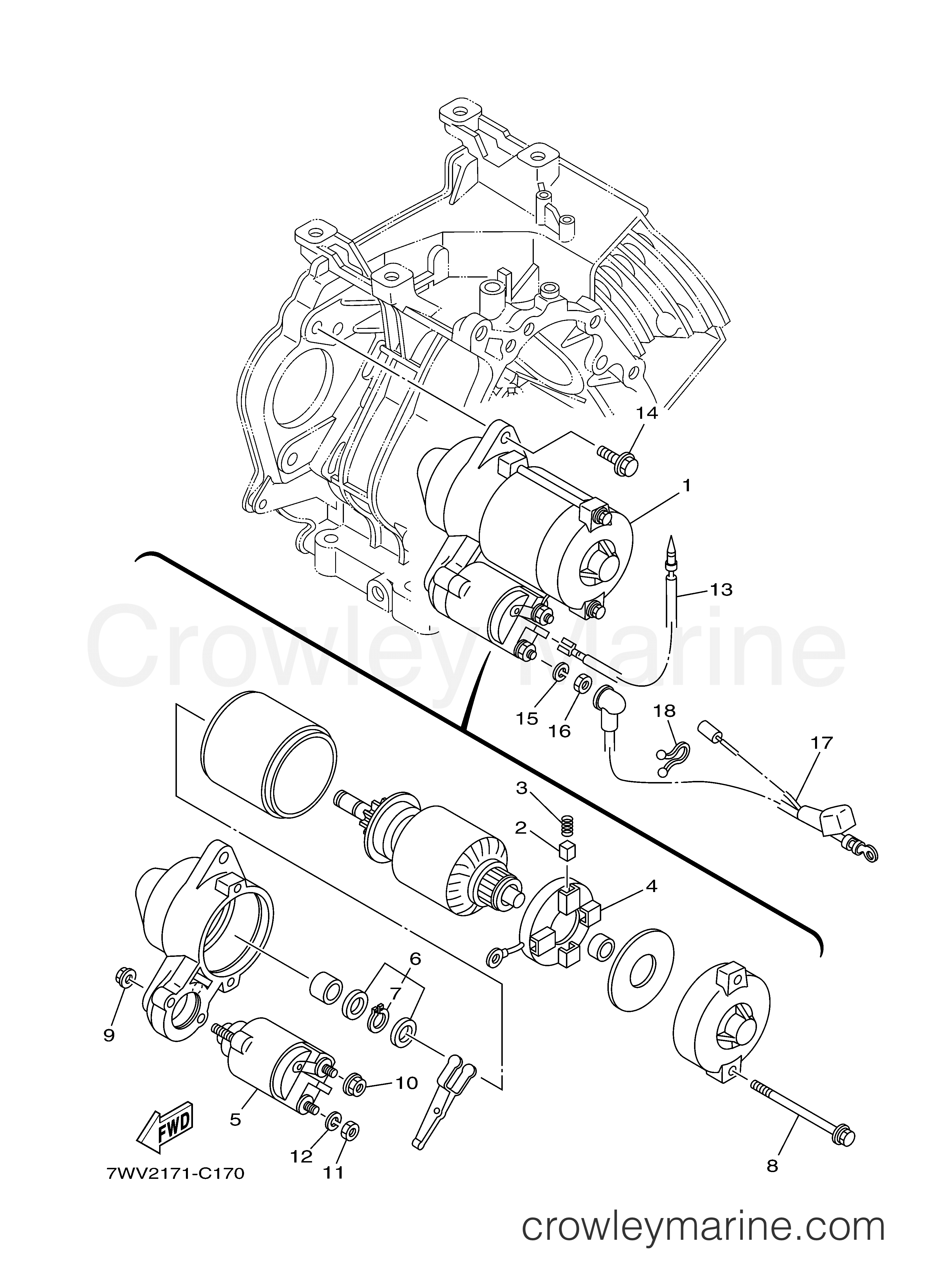 Yamaha Motors EF5200DECA - STARTING MOTOR