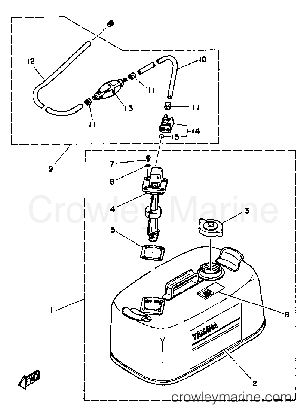Yamaha Motors 150TLRP - FUEL SYSTEM 2