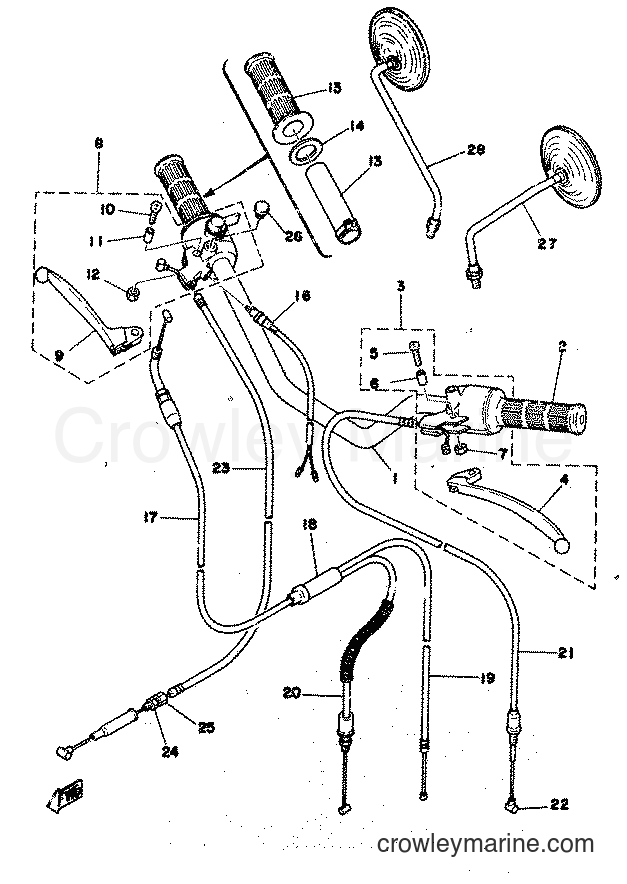 1978 Scooter LB80 - LB80 (1F5) [999] - STEERING-CABLES