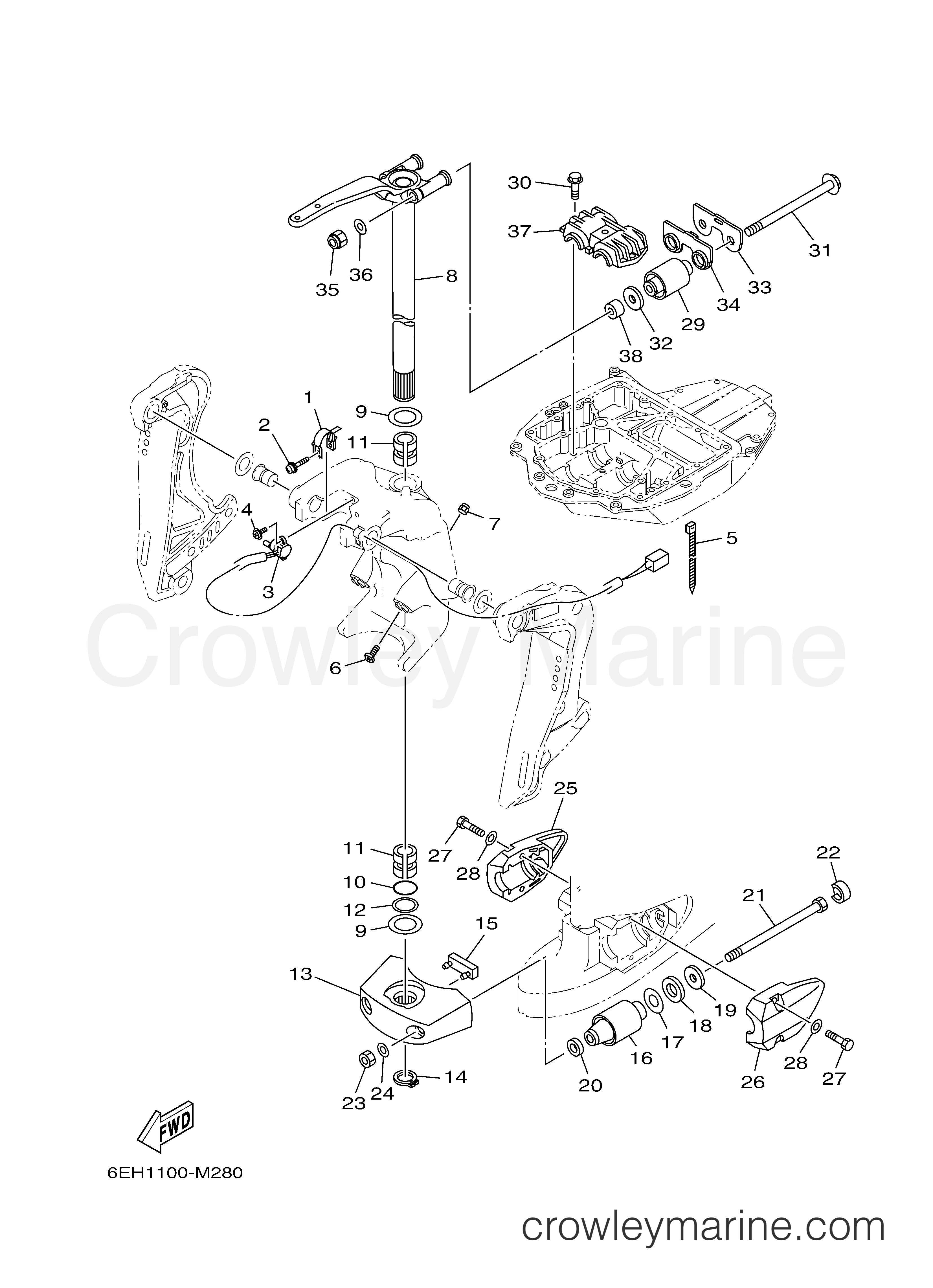 Yamaha Motors VF150LA - BRACKET 2