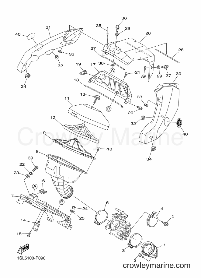 2015 Dirt Bike YZ450F - YZ450F (1SL5) [020] - INTAKE
