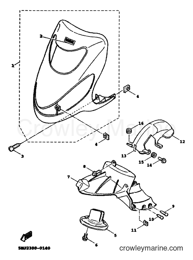 2000 Scooter XC125A - XC125A (5MJ5) [010] - FRONT FENDER