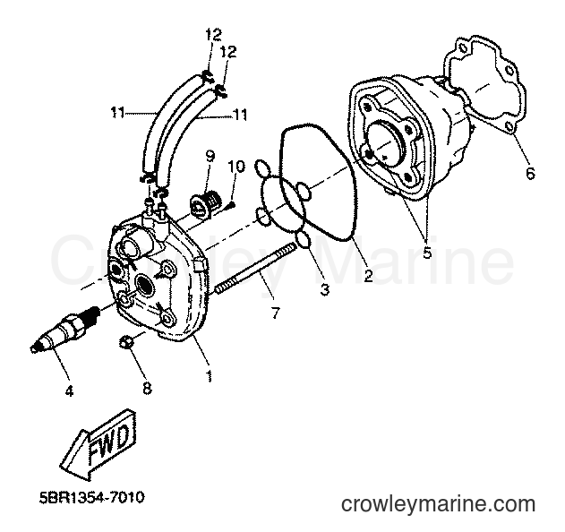 2001 Scooter YQ50 - YQ50 (5KH9) [010] - CYLINDER