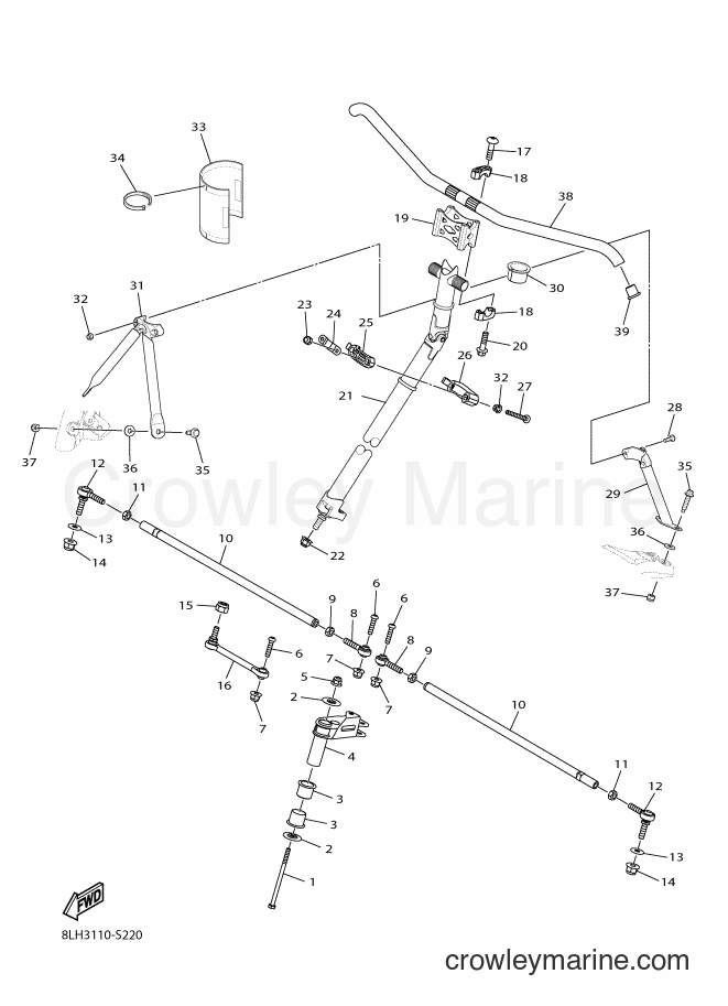 Yamaha Motors SRV10XL (8LH3) [010] - STEERING
