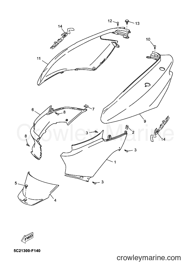 Yamaha Motors YN50 (5C2J) [080] - SIDE COVER