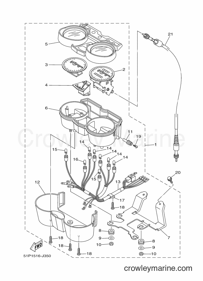Yamaha Motors YBR125ESD (51P1) [010] - METER