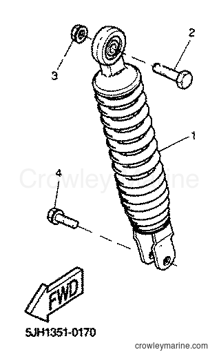 2001 Scooter EW50 - EW50 (5LH3) [040] - REAR SUSPENSION