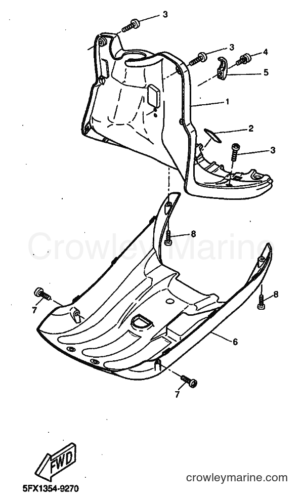 1999 Scooter CW50RS - CW50RS (5FX5) [010] - LEG SHIELD