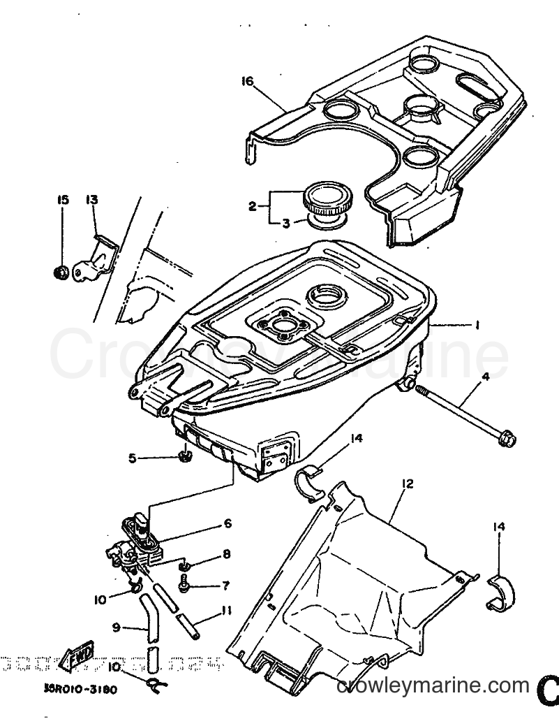 1988 Scooter CH50 - CH50 (3EC2) [999] - FUEL TANK
