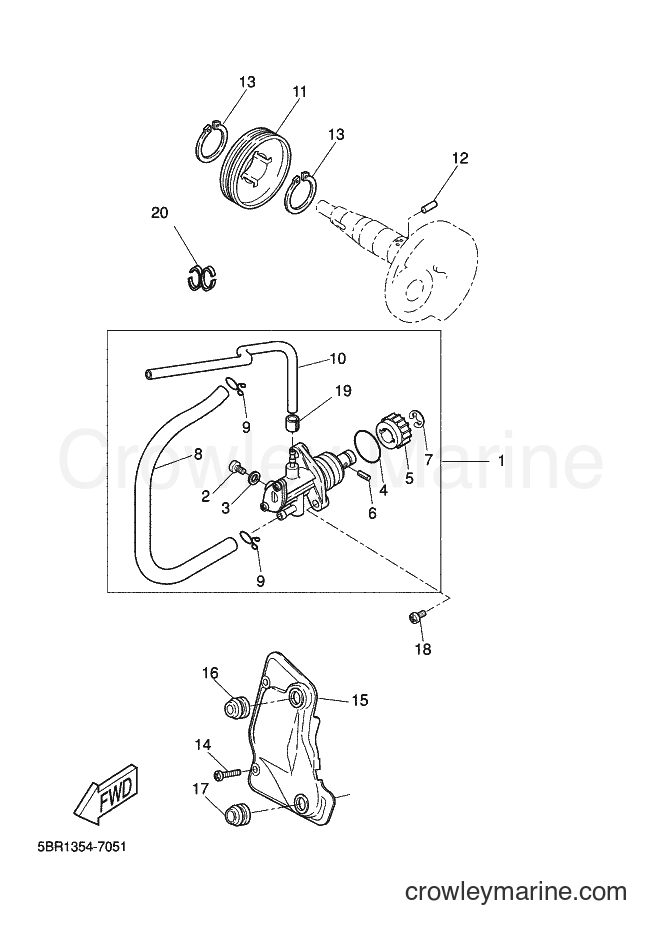 2000 Scooter YQ50 - YQ50 (5HEN) [010] - OIL PUMP