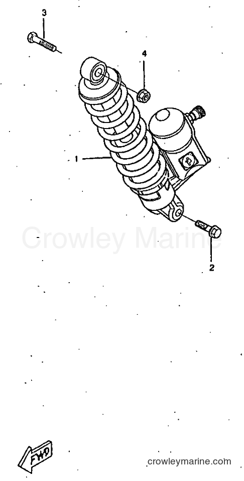 1998 Scooter CW50RSX - CW50RSX (5AA3) [999] - REAR SUSPENSION