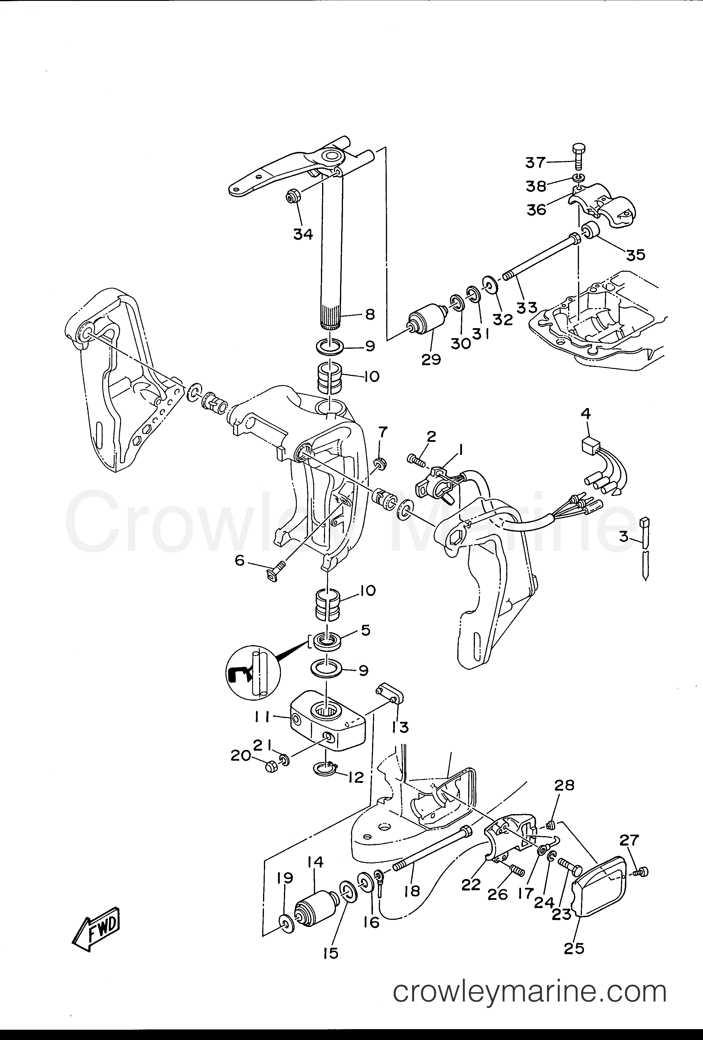 Yamaha Motors 130TLRU - BRACKET 2